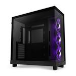 Корпус NZXT H6 Flow RGB, Mid Tower, черный - фото