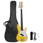 Электрогитара Glarry GP бас желтая - фото 9