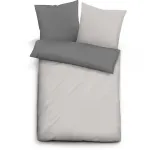 Постельное белье Biberna, (1 шт.), цвет hellgrau-dunkelgrau - фото