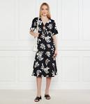 Льняное платье в молизе Marella, черный - фото 2