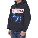 Толстовка мужская Gucci Logo-patch, черный / синий - фото 4