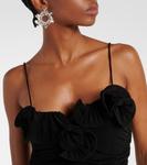 Платье миди из джерси с оборками Magda Butrym, черный - фото 4