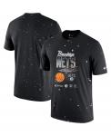 Мужская черная футболка brooklyn nets courtside splatter Nike, черный - фото 3