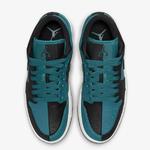 Кроссовки Nike Air Jordan 1 Low SE, черный/зеленый - фото 4