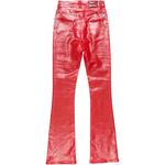 Латекс расклешенные брюки Acne Studios, красный - фото 2