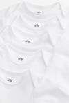 5 комплектов боди H&M, белый - фото 3