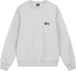 Толстовка Stussy Basic Crew 'Ash Heather', серый - фото 2