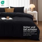 Комплект постельного белья Utopia Bedding, 3 предмета, 200x200/50x75 см, черный - фото 2