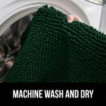 Коврик для ванной Gorilla Grip, 61х44 см, темно-зеленый - фото 4