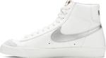 Кроссовки Nike Wmns Blazer Mid '77 'White Silver Metallic', белый - фото 4