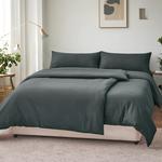 Комплект постельного белья RUIKASI, 4 предмета, 135х200/40x80, антрацит - фото 2