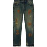 Джинсы с нашивкой Logo Patch PALM ANGELS, синий - фото 3