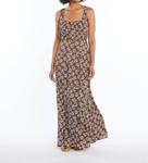 Платье макси Palm Sicily коричневого цвета SKEMO - фото