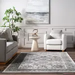 Ковер Malinda Traditional Bordered Area Rug nuLOOM, 91x152 см, бежевый - фото 8