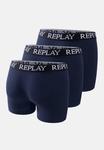 Трусы-Боксеры Trunk style 01/c basic cuff logo в упаковке по 3 шт. Replay, синий - фото 2