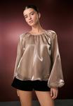 Блуза Next Blouse, Champagne Gold/Gold-Coloured - фото 3