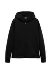Толстовка Mango Zip-up sweatshirt, Black - фото 5