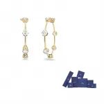 Swarovski Позолоченные серьги Women's White - фото