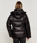 Пуховик женский Calvin Klein с капюшоном с мехом, черный - фото 4