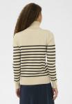 Джемпер Saint Tropez MILASZ ST. ROLLNECK, Brown Rice Black Stripe/Beige - фото 3