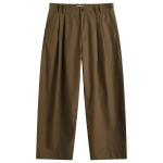 Объемные брюки с двойной складкой Studio Nicholson, цвет boulder - фото