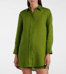 Рубашка из льняной ткани Mignonette Eres, Pistache - фото 5