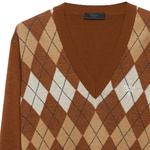 Свитер мужской коричневый Prada, коричневый - фото 6