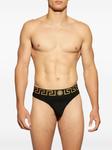 Versace трусы-брифы с узором Greca, черный - фото 3