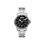 Hamilton Часы Men's Watch, Black Dial Silver Strap - фото