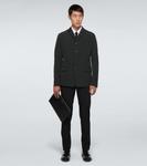 Однобортный технический блейзер Prada, черный - фото 2