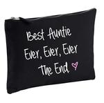 Черная косметичка Best Auntie Ever Ever The End 60 SECOND MAKEOVER, черный - фото