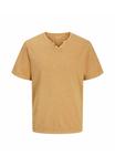 Футболка Jack & Jones ESPLIT NECK NOOS, Curry/Brown - фото 7