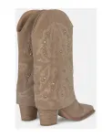 Вышитые ботинки-гетры Alma En Pena, бежевый - фото 3