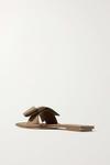ACNE STUDIOS Кожаные шлепанцы, коричневый - фото