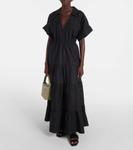 Платье макси из хлопка Adriana Degreas, черный - фото 2