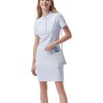 Женское короткое платье LACOSTE, синий - фото 5