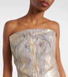 Джинсовое бюстье Rick Owens, золотой - фото 4