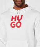 Толстовка мужская Hugo с ярким логотипом, белый - фото 4