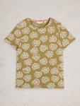 Футболка Abbie с цветочным принтом Paisley White Stuff, Khaki/Multi - фото 5