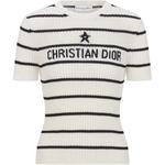 DIOR Топ Women's Ecru/Marine Blue - фото