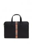 Полосатая сумка для ноутбука Paul Smith, черный - фото 3