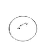 Универсальные крышки для сковородок диаметром 10 и 12 дюймов, набор из 2 шт All-Clad, серебряный - фото 6