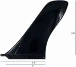 Туристическая форма неразрушаемый безопасный гибкий плавник с безвинтовым креплением 9 дюймов Vamo, Black - фото 2