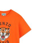 Футболка с принтом тигра Kenzo Kids, оранжевый - фото 3