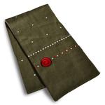 Наруто - зеленый шарф с символом Узушиогакуре. - фото