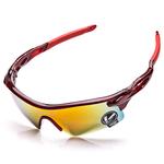 Amz Велосипедные очки/очки, Черная рамка + серые хлопья - фото 4