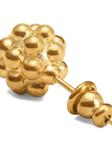 Серьги-гвоздики AMI Paris с текстурированными сферами, золотой - фото 4