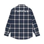 Рубашка PURPLE BRAND Plaid Flannel 'Black', черный - фото 2