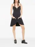 Платье мини Ellipse строгого кроя Courrèges, черный - фото 2