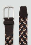Ремень Mango Braided belt, Brown - фото 2